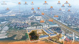 phối cảnh khu đô thị dream city bắc giang